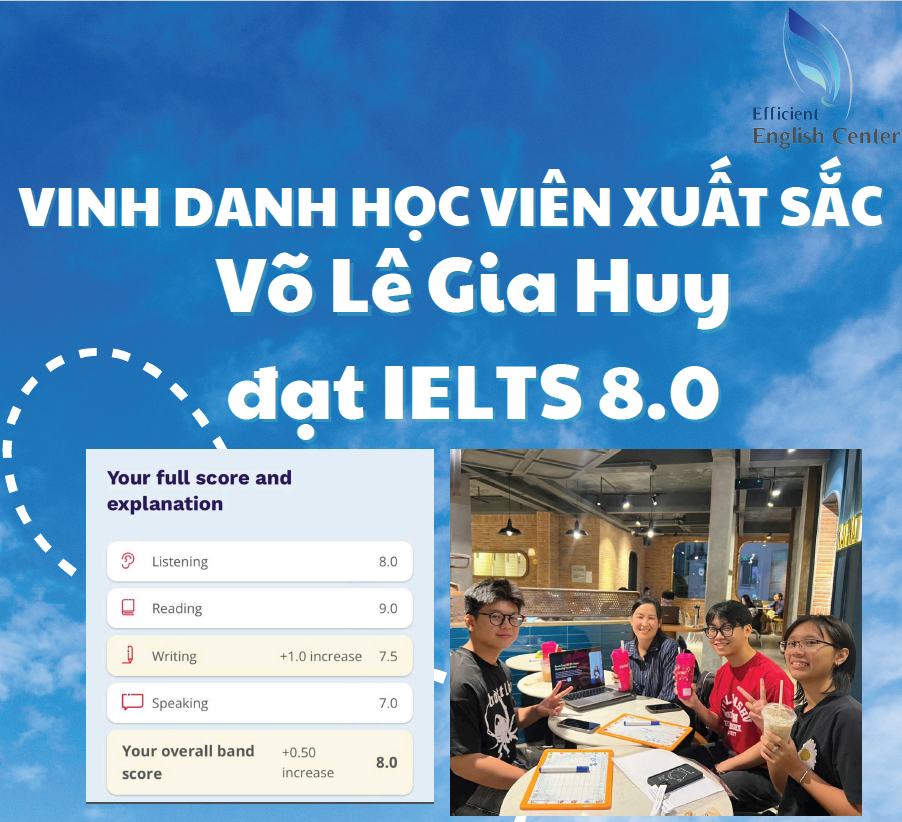 Vinh danh học viên EEC đạt chứng chỉ IELTS điểm cao